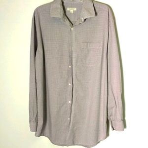 Robert Barakett Purple Long Sleeve Button Down Dress Shirt Size L
